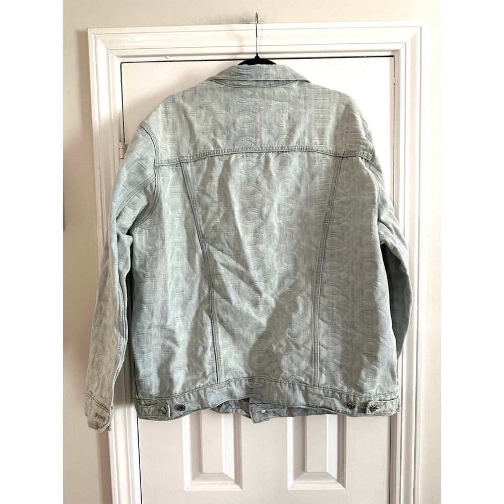 MARC JACOBS The Monogram Denim Jean Jacket Oversized Bomber Baggy - Sz Small - Picture 6 of 9